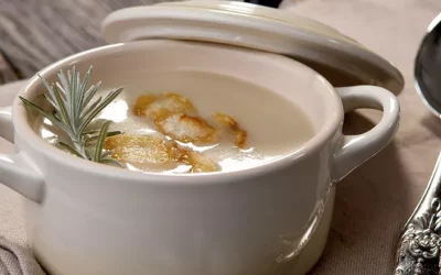 Soupe de topinambours aux noix