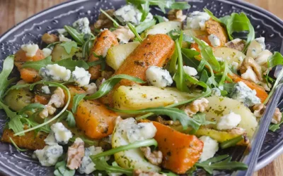 Salade froide de carotte et de panais au roquefort
