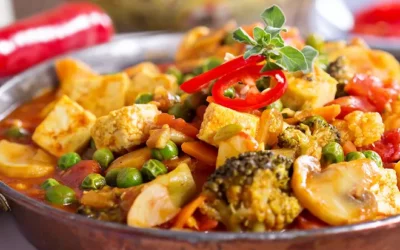 Curry végétarien au tofu et aux légumes