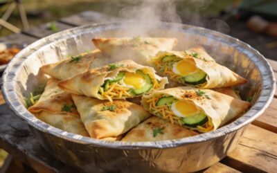 Bricks à l’œuf et aux courgettes